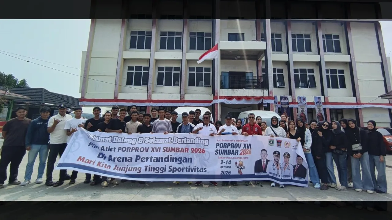 KONI Padang Lepas Kontingen Bola Voli Menuju Porprov XVI Sumbar 2026